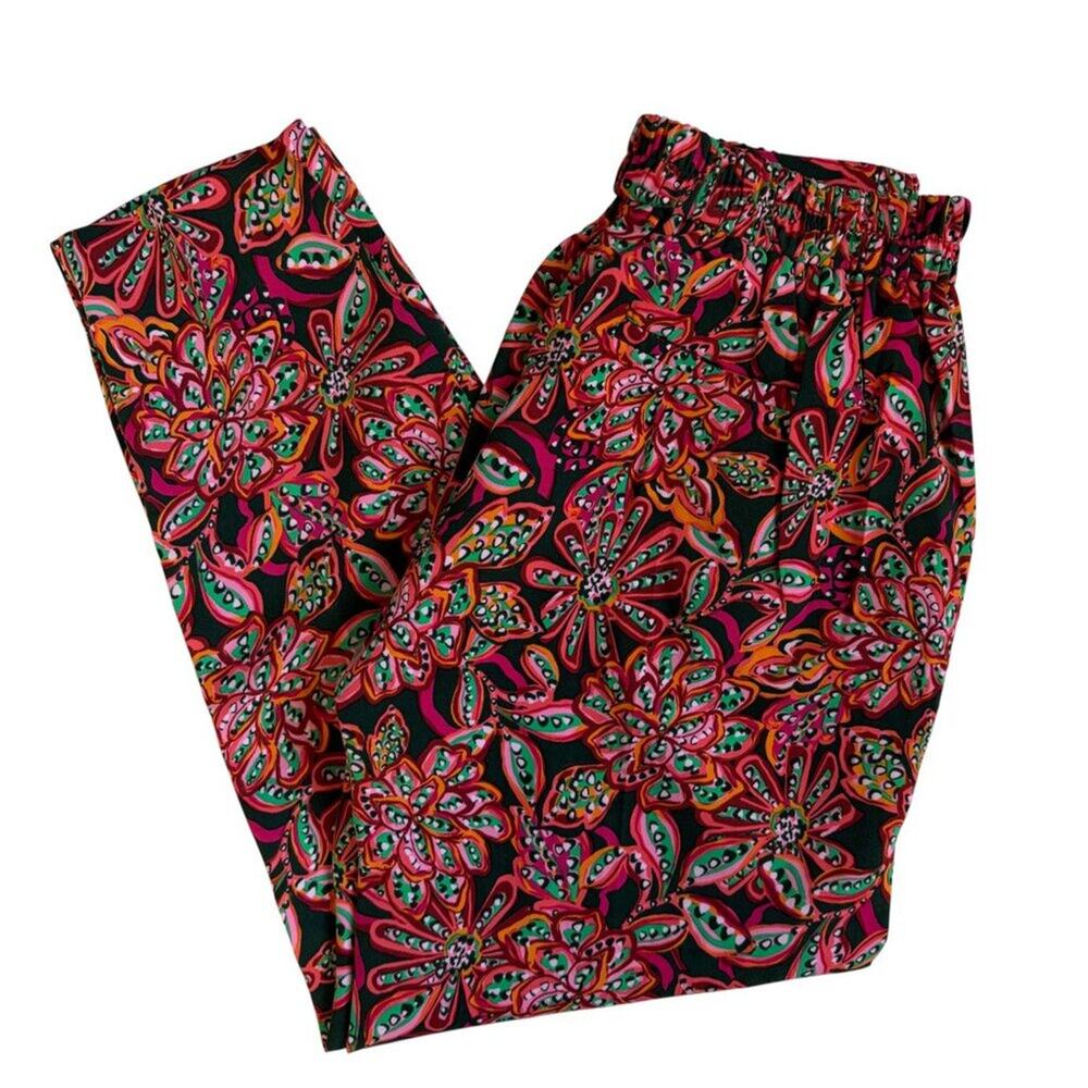 J.Crew Floral Jamie Pant (Verte Fern Canyon) - Size 2